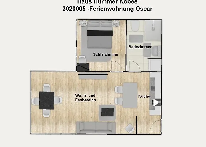 Haus Hummer Koebes Oscar Lejlighed
